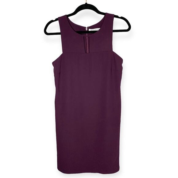 Amanda Uprichard deep plum purple sleveless mini dress women's size small - Picture 1 of 6